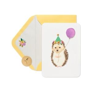 🆕Papyrus Birthday Hedgehog Greeting Card